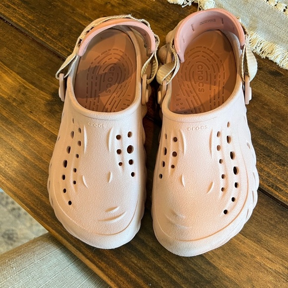 Crocs Echo Clogs with Adjustable Strap, lava pink , size 6 women’s, GUC - Picture 6 of 6